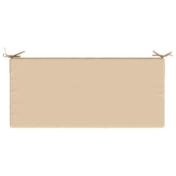 vidaXL Vankúš na lavičku SOEST 100% polyester Krémová 110 x 50 x 8 cm – Obrázok 5