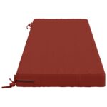 vidaXL Vankúš na lavičku SOEST 100% polyester Červená 140 x 50 x 8 cm – Obrázok 4