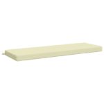 vidaXL Vankúš na lavičku SOEST 100% polyester Krémová 140 x 50 x 8 cm – Obrázok 2