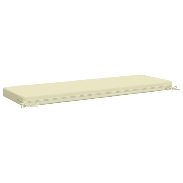 vidaXL Vankúš na lavičku SOEST 100% polyester Krémová 140 x 50 x 8 cm – Obrázok 5
