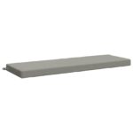 vidaXL Vankúš na lavičku SOEST 100% polyester Sivá 140 x 50 x 8 cm – Obrázok 2