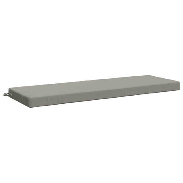 vidaXL Vankúš na lavičku SOEST 100% polyester Sivá 140 x 50 x 8 cm – Obrázok 2