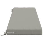 vidaXL Vankúš na lavičku SOEST 100% polyester Sivá 140 x 50 x 8 cm – Obrázok 4