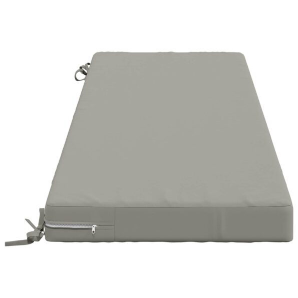 vidaXL Vankúš na lavičku SOEST 100% polyester Sivá 140 x 50 x 8 cm – Obrázok 4