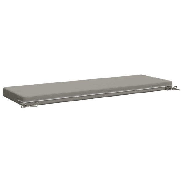 vidaXL Vankúš na lavičku SOEST 100% polyester Sivá 140 x 50 x 8 cm – Obrázok 5