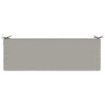 vidaXL Vankúš na lavičku SOEST 100% polyester Sivá 140 x 50 x 8 cm – Obrázok 6