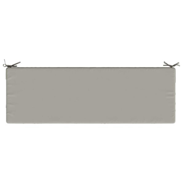vidaXL Vankúš na lavičku SOEST 100% polyester Sivá 140 x 50 x 8 cm – Obrázok 6