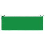 vidaXL Vankúš na lavičku SOEST 100% polyester Zelená 140 x 50 x 8 cm – Obrázok 6