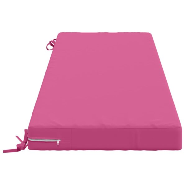 vidaXL Vankúš na lavičku SOEST 100% polyester Ružová 140 x 50 x 8 cm – Obrázok 4