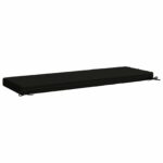 vidaXL Vankúš na lavičku SOEST 100% polyester Čierna 150 x 50 x 8 cm – Obrázok 5