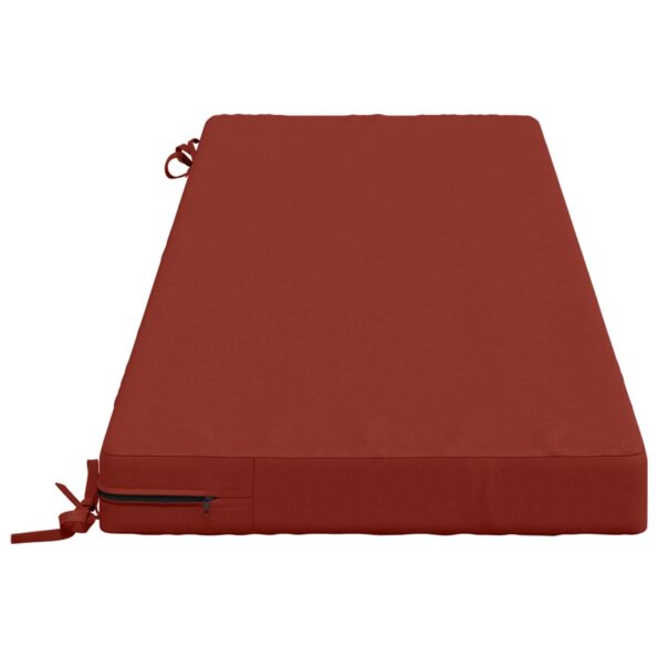 vidaXL Vankúš na lavičku SOEST 100% polyester Červená 150 x 50 x 8 cm – Obrázok 4