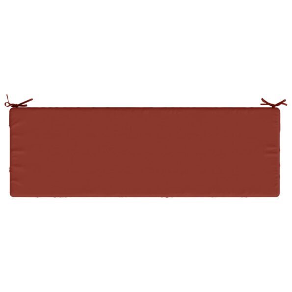 vidaXL Vankúš na lavičku SOEST 100% polyester Červená 150 x 50 x 8 cm – Obrázok 6
