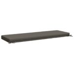 vidaXL Vankúš na lavičku SOEST 100% polyester Sivá 150 x 50 x 8 cm – Obrázok 5