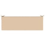 vidaXL Vankúš na lavičku SOEST 100% polyester Krémová 150 x 50 x 8 cm – Obrázok 6