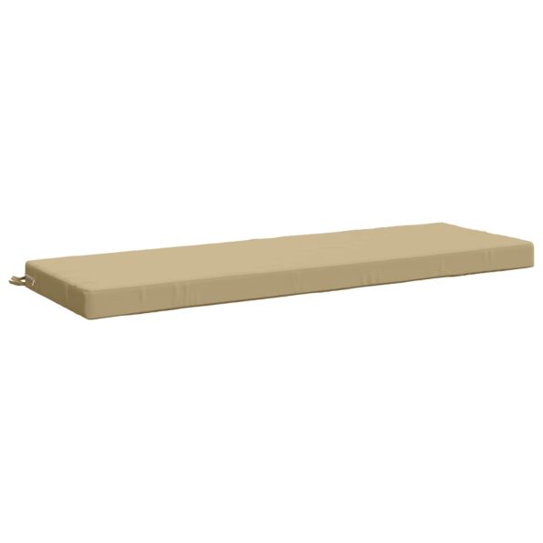 vidaXL Vankúš na lavičku SOEST 100% polyester Béžová 150 x 50 x 8 cm – Obrázok 2