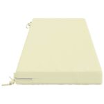 vidaXL Vankúš na lavičku SOEST 100% polyester Krémová 150 x 50 x 8 cm – Obrázok 4