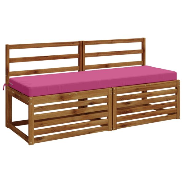 vidaXL Vankúš na lavičku SOEST 100% polyester Ružová 150 x 50 x 8 cm – Obrázok 3