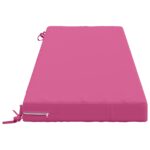 vidaXL Vankúš na lavičku SOEST 100% polyester Ružová 150 x 50 x 8 cm – Obrázok 4