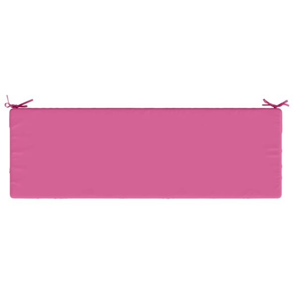 vidaXL Vankúš na lavičku SOEST 100% polyester Ružová 150 x 50 x 8 cm – Obrázok 6