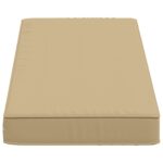 vidaXL 2-dielne podušky na lavicu VUGHT 2 pcs 100% polyester Béžová – Obrázok 4