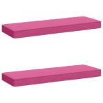 vidaXL 2-dielne podušky na lavicu VUGHT 2 pcs 100% polyester Ružová – Obrázok 2
