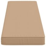vidaXL 2-dielne podušky na lavicu VUGHT 2 pcs 100% polyester Piesková – Obrázok 4