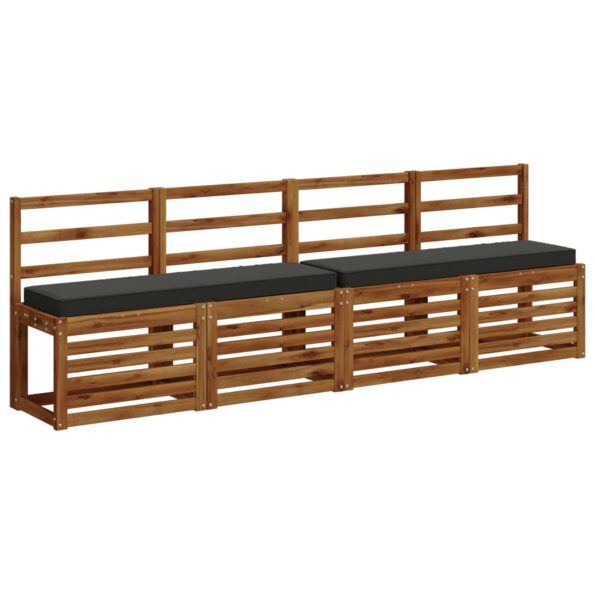 vidaXL 1-dielna poduška na lavicu VUGHT 100% polyester Antracitová – Obrázok 3
