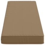 vidaXL 2-dielne podušky na lavicu VUGHT 2 pcs 100% polyester Sivohnedá – Obrázok 5