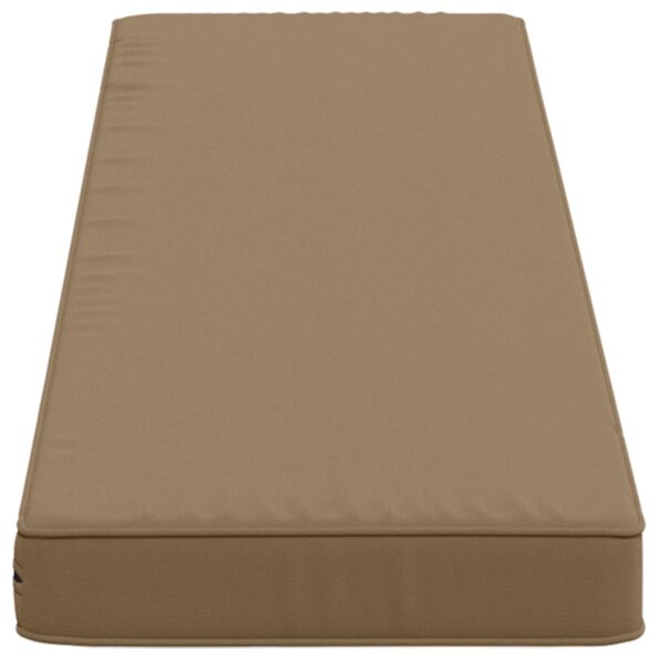 vidaXL 2-dielne podušky na lavicu VUGHT 2 pcs 100% polyester Sivohnedá – Obrázok 5