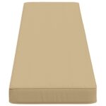 vidaXL 2-dielne podušky na lavicu VUGHT 2 pcs 100% polyester Béžová – Obrázok 5