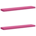 vidaXL 2-dielne podušky na lavicu VUGHT 2 pcs 100% polyester Ružová – Obrázok 2