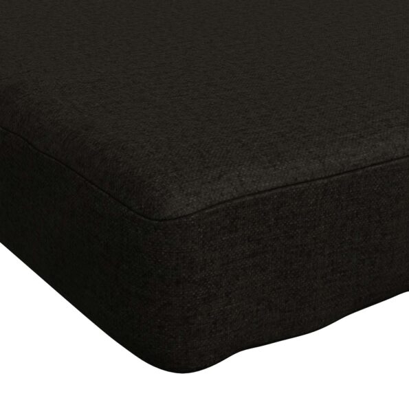 vidaXL 1-dielna poduška na lavicu VUGHT 100% polyester Čierna – Obrázok 7