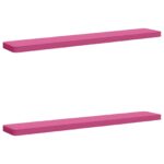 vidaXL 2-dielne podušky na lavicu VUGHT 2 pcs 100% polyester Ružová – Obrázok 2