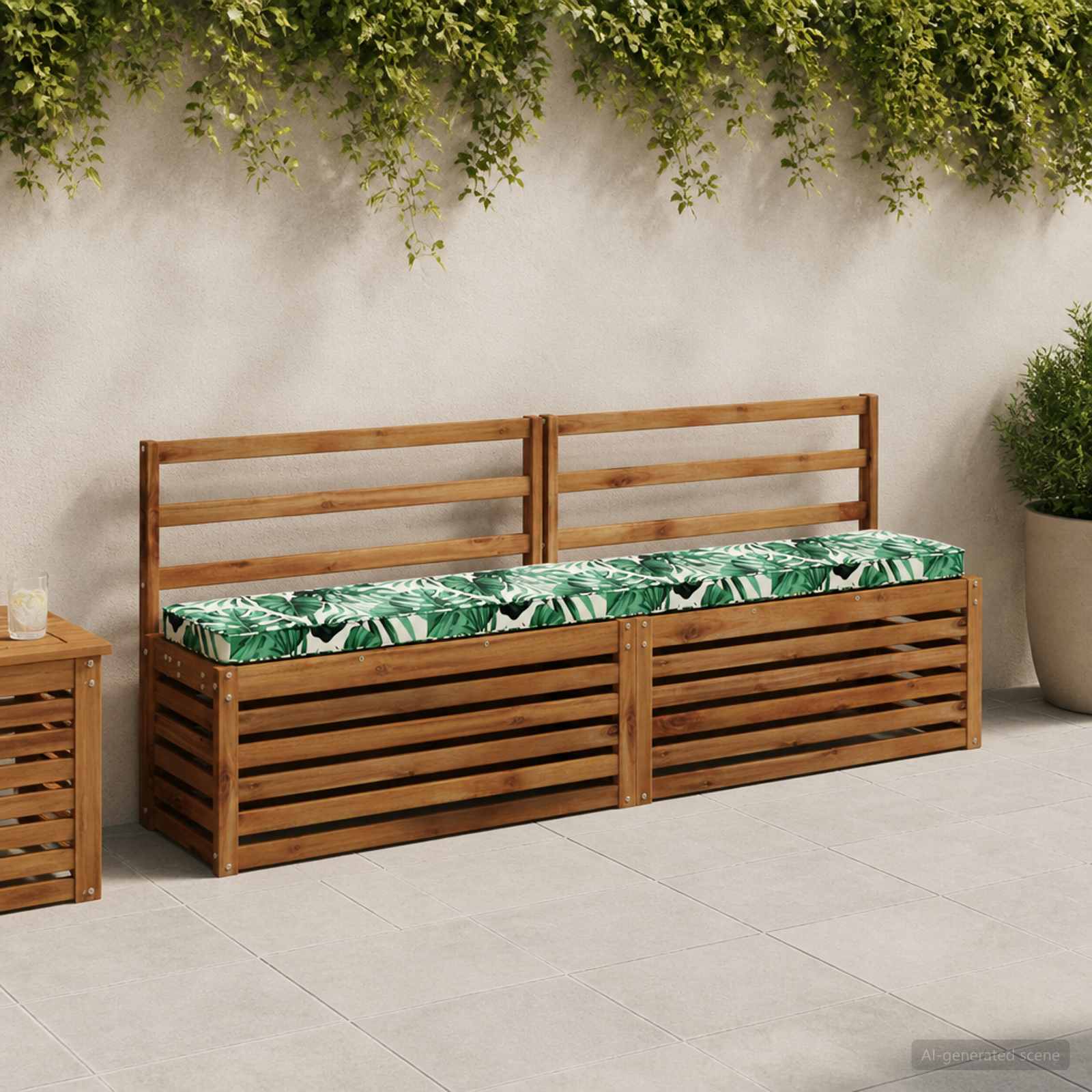 950983_1.jpg vidaXL 2-dielne podušky na lavicu VUGHT 2 pcs 100% polyester – Obrázok 1