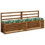 vidaXL 2-dielne podušky na lavicu VUGHT 2 pcs 100% polyester – Obrázok 3