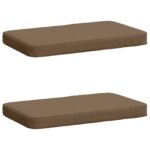 vidaXL 2-dielne podušky na lavicu VUGHT 2 pcs 100% polyester Sivohnedá