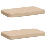 vidaXL 2-dielne podušky na lavicu VUGHT 2 pcs 100% polyester Krémová