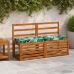 vidaXL 2-dielne podušky na lavicu VUGHT 2 pcs 100% polyester
