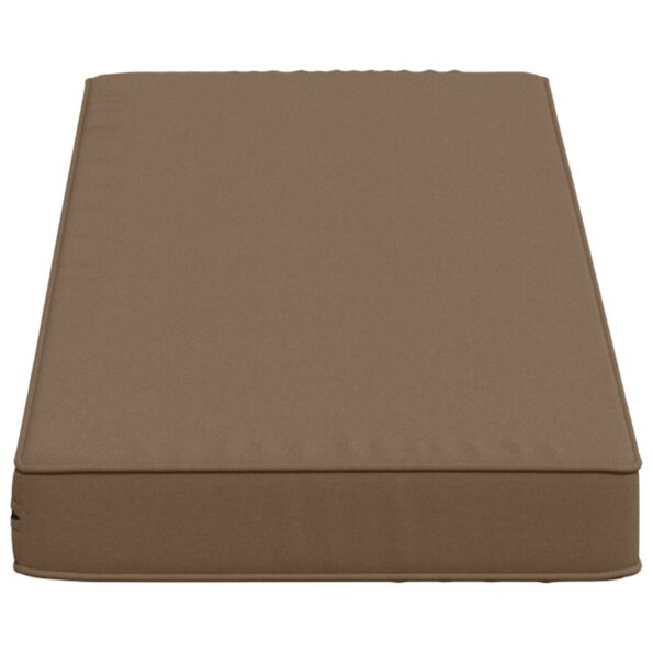 vidaXL 2-dielne podušky na lavicu VUGHT 2 pcs 100% polyester Sivohnedá – Obrázok 5