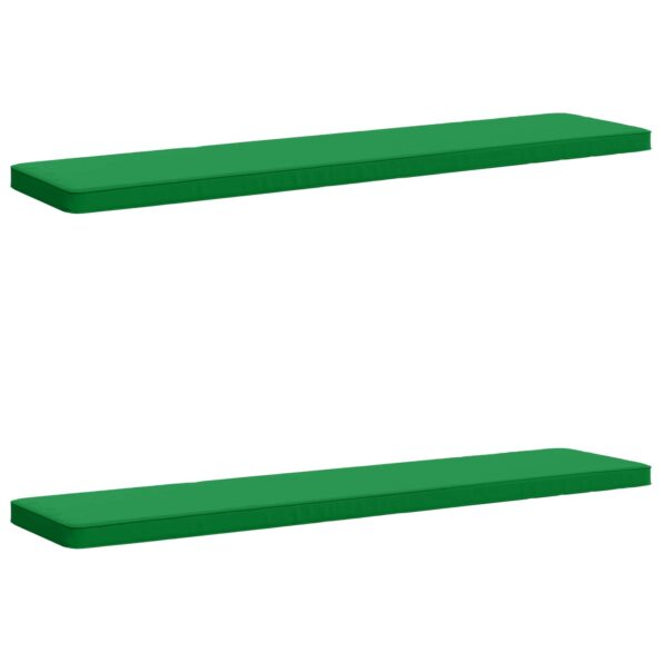 vidaXL 2-dielne podušky na lavicu VUGHT 2 ks 100% polyester Zelená – Obrázok 2