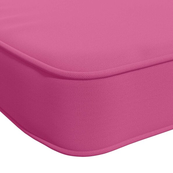 vidaXL 2-dielne podušky na lavicu VUGHT 2 ks 100% polyester Ružová – Obrázok 8