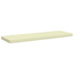 vidaXL 1-dielna poduška na lavicu VUGHT 100% polyester Krémová – Obrázok 2