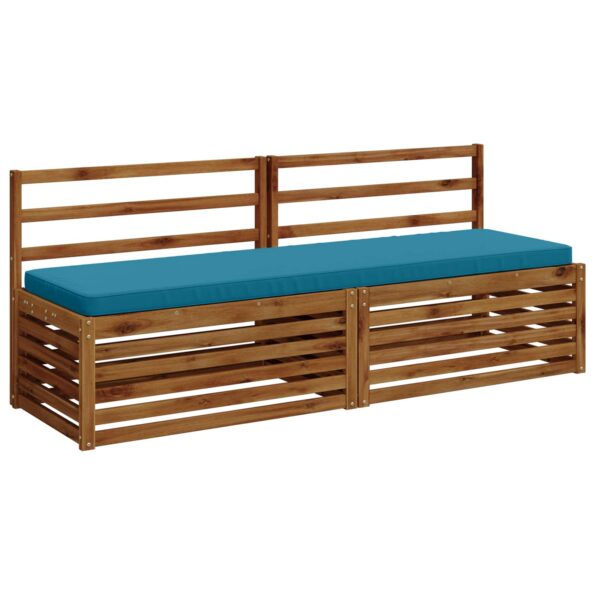 vidaXL 1-dielna poduška na lavicu VUGHT 100% polyester Svetlomodrá – Obrázok 3
