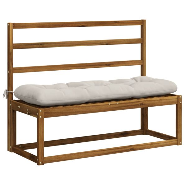 vidaXL Vankúš na lavičku VIANEN 100% polyester Biela 100 x 40 x 12 cm – Obrázok 2