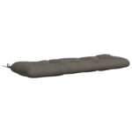 vidaXL Vankúš na lavičku VIANEN 100% polyester Sivá 100 x 40 x 12 cm – Obrázok 2