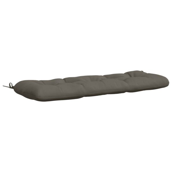 vidaXL Vankúš na lavičku VIANEN 100% polyester Sivá 100 x 40 x 12 cm – Obrázok 2