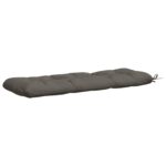 vidaXL Vankúš na lavičku VIANEN 100% polyester Sivá 100 x 40 x 12 cm – Obrázok 5