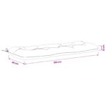 vidaXL Vankúš na lavičku VIANEN 100% polyester Sivá 100 x 40 x 12 cm – Obrázok 8