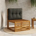 vidaXL Vankúš na paletu VIANEN 100% polyester Čierna 70 x 60 x 12 cm