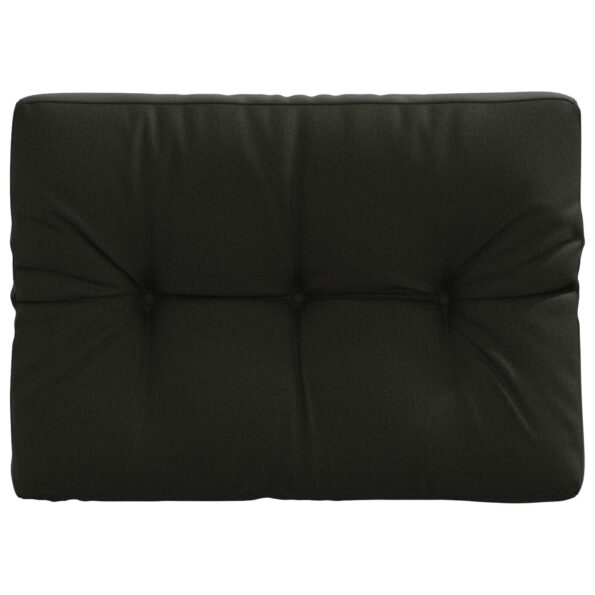 vidaXL Vankúš na paletu VIANEN 100% polyester Čierna 70 x 60 x 12 cm – Obrázok 4
